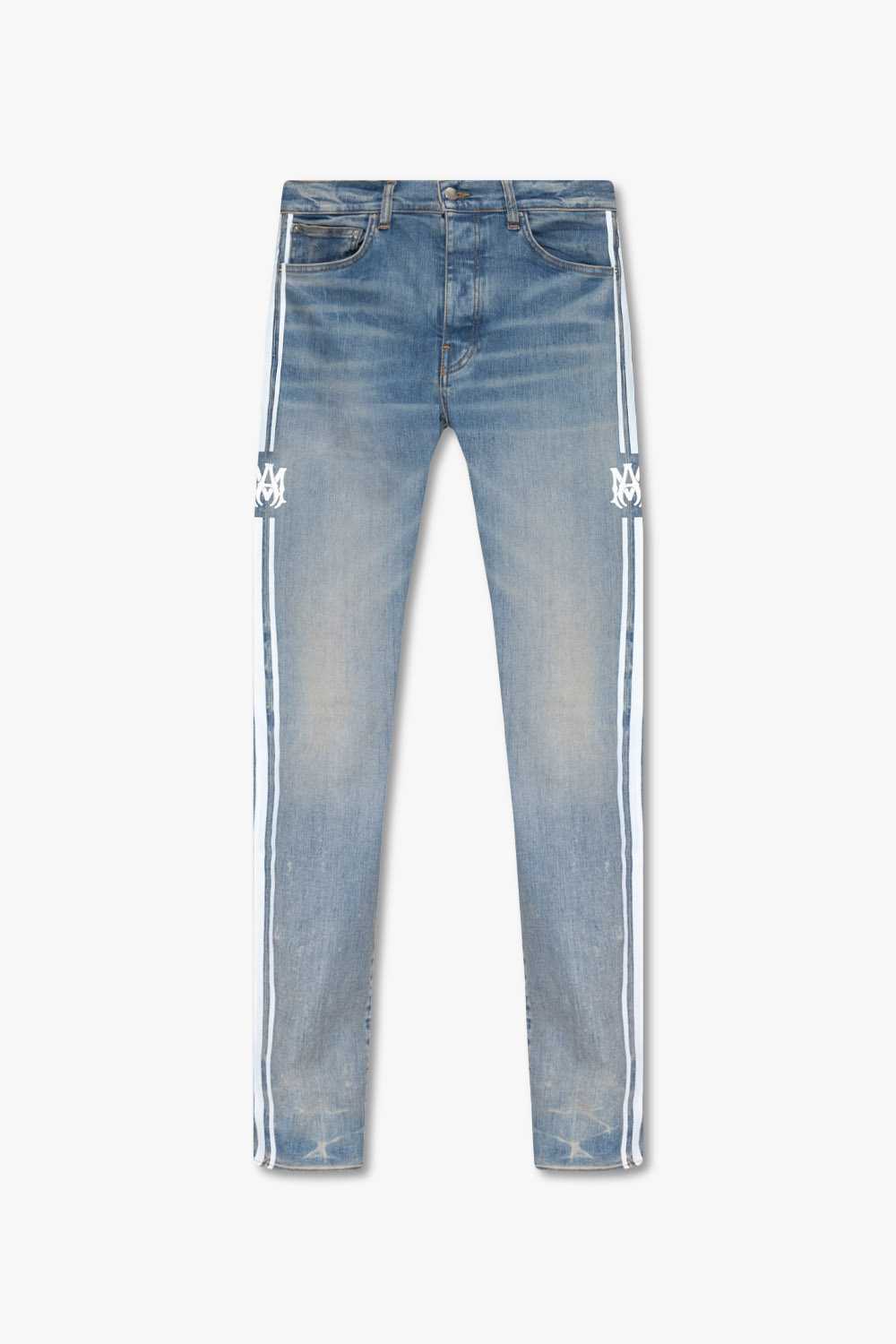 Amiri jeans with white fashion stripe